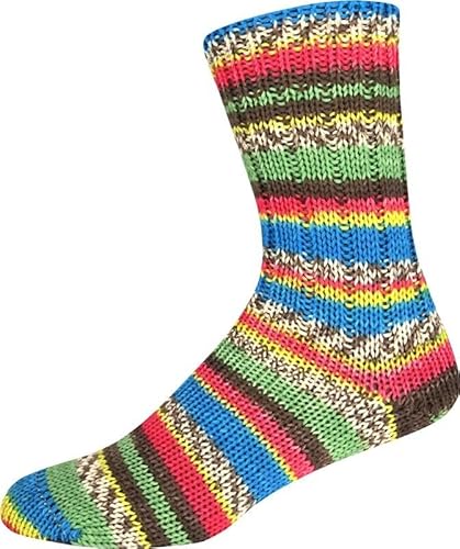 ONline Supersocke 6-Fach 150g Sort. 386 Dschungel Color 3176 - Grün/Rot/Braun/Gelb ONline Supersocke 6-Fach 150g Sort. 386 Dschungel Color 3176 - Grün/Rot/Braun/Gelb von ONline Garne