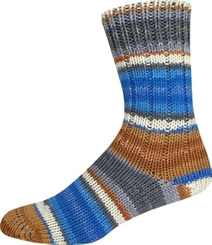 ONline Supersocke 8-Fach Sort. 353 Merino Color 2946 - braun/blau/grau ONline Supersocke 8-Fach Sort. 353 Merino Color 2946 - braun/blau/grau von ONline Garne