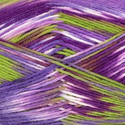 ONline Supersocke Linie 7 Color 6-fach 702 - violett/kiwi/lila/natur ONline Supersocke Linie 7 Color 6-fach 702 - violett/kiwi/lila/natur von ONline Garne