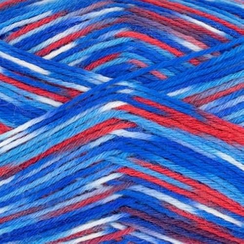 ONline Supersocke Linie 7 Color 6-fach 705 - blau/rot/hellblau ONline Supersocke Linie 7 Color 6-fach 705 - blau/rot/hellblau von ONline Garne