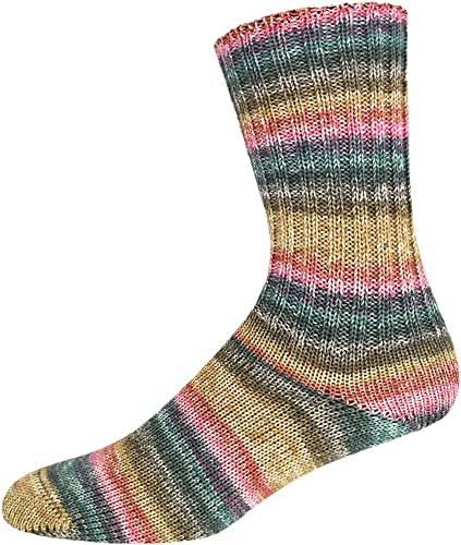 ONline Supersocke Sort. 334 Silk-Color 100g 2816 -vBraun/Grün/Rosa ONline Supersocke Sort. 334 Silk-Color 100g 2816 -vBraun/Grün/Rosa von ONline Garne