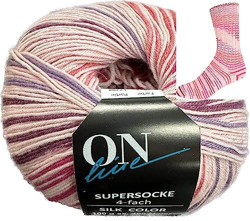 ONline Supersocke Sort. 343 Silk-Color 100g 2879 von ONline Garne