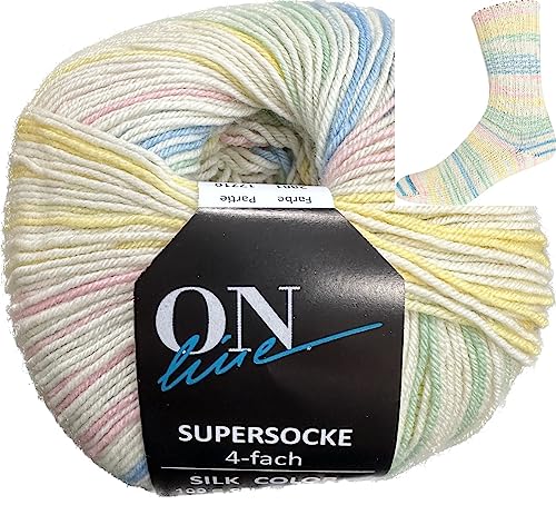 ONline Supersocke Sort. 343 Silk-Color 100g 2881 von ONline Garne