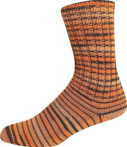 ONline Supersocke Sort. 352 Merino Extrafein Color 100g 2938 - orange von ONline Garne