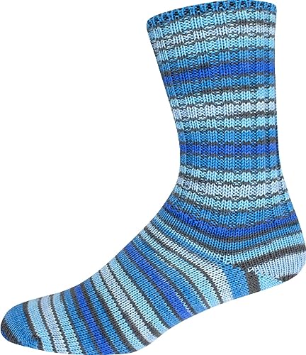 ONline Supersocke Sort. 352 Merino Extrafein Color 100g 2939 - blau ONline Supersocke Sort. 352 Merino Extrafein Color 100g 2939 - blau von ONline Garne