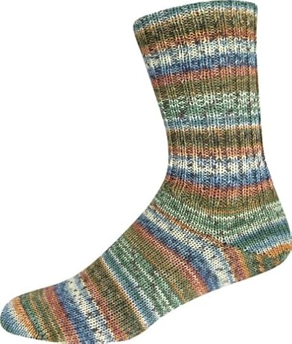 ONline Supersocke Sort. 355 Rio Color 100g 2959 - grün/orange/blau/Natur ONline Supersocke Sort. 355 Rio Color 100g 2959 - grün/orange/blau/Natur von ONline Garne