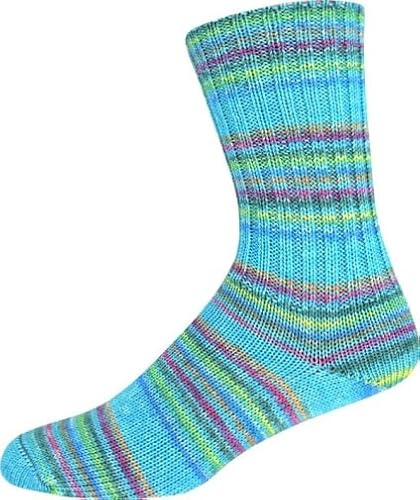 ONline Supersocke Sort. 367 Merino Extrafein Color 100g 3040 - Türkis von ONline Garne