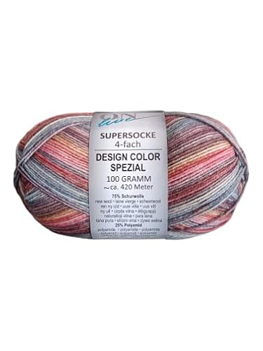 ONline Supersocke Sort. 374 Design Color Spezial 100g 3092 - braun/blaugrau/ocker/rot ONline Supersocke Sort. 374 Design Color Spezial 100g 3092 - braun/blaugrau/ocker/rot von ONline Garne