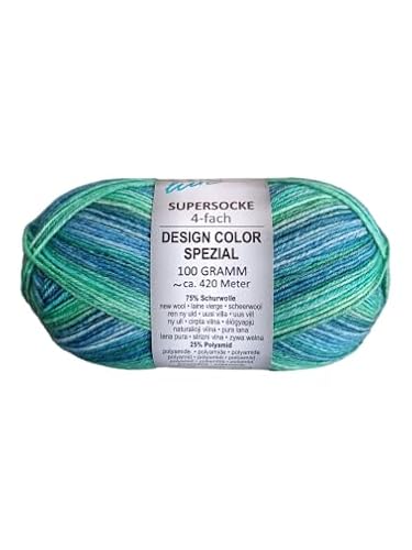 ONline Supersocke Sort. 374 Design Color Spezial 100g 3094 - blau/grün ONline Supersocke Sort. 374 Design Color Spezial 100g 3094 - blau/grün von ONline Garne