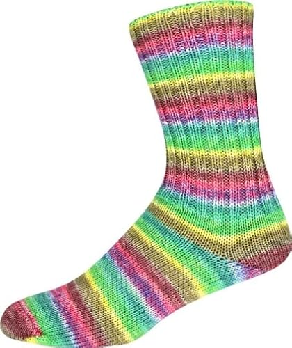 ONline Supersocke Sort. 381 Wonderland Color 3138 - gelb/rot/grün/pink ONline Supersocke Sort. 381 Wonderland Color 3138 - gelb/rot/grün/pink von ONline Garne