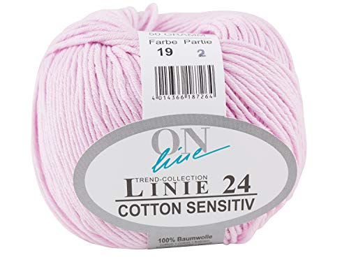 ONline Wolle Cotton Sensitiv, Linie 24, 50 g Farbe 19 von ONline Garne