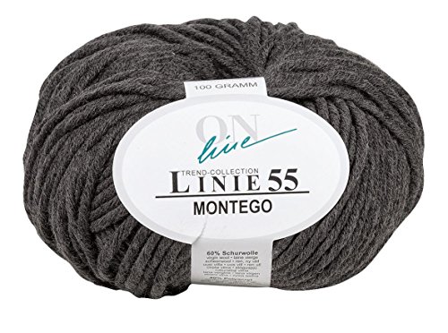 ONline Wolle "Montego", Linie 55 Anthrazit von ONline Garne