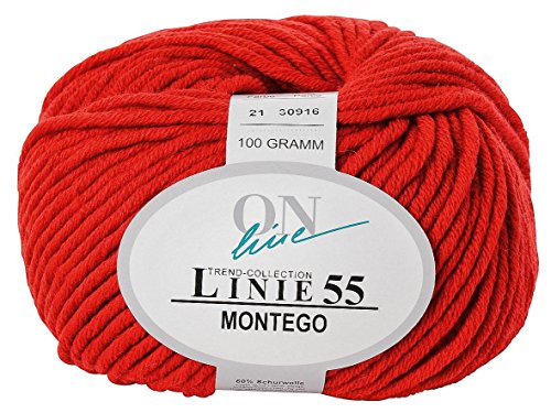ONline Wolle Montego, Linie 55 Rot von ONline Garne