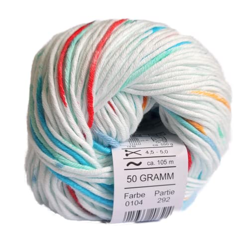 Online Garne Linie 490 Orata, 100% Baumwolle, Baumwollgarn, Sommerwolle zum Stricken oder Häkeln (104) von Online Garne