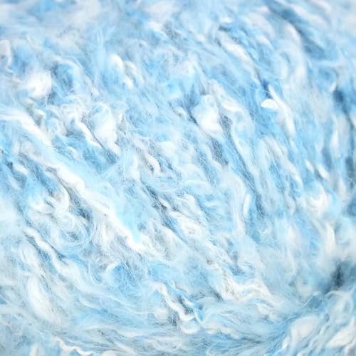 Online Garne Linie 535 Arctic, Flauschige Wolle mit weichem Griff, eisige Farbtöne, 41% Baumwolle, 25% Polyacryl, 18% Merino, 9% Polyamid, 7% Alpaca (06 bleu) von ONline Garne
