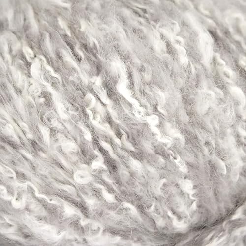 Online Garne Linie 535 Arctic, Flauschige Wolle mit weichem Griff, eisige Farbtöne, 41% Baumwolle, 25% Polyacryl, 18% Merino, 9% Polyamid, 7% Alpaca (07 hellgrau) von ONline Garne