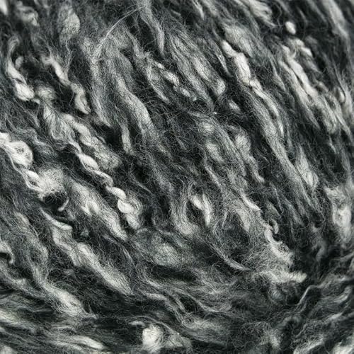 Online Garne Linie 535 Arctic, Flauschige Wolle mit weichem Griff, eisige Farbtöne, 41% Baumwolle, 25% Polyacryl, 18% Merino, 9% Polyamid, 7% Alpaca (08 anthrazit schwarz) von ONline Garne
