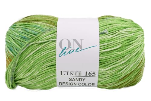 Online Linie 165 Sandy Design Color, Häkelwolle mit Farbverlauf, DIY Baumwollgarn reine Baumwolle, stricken, häkeln, handarbeiten (364) von ONline Garne