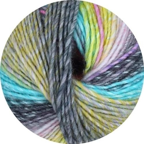 Online Wolle Linie 359 Fano, bunte dicke Wolle Nadelstärke 7 bis 8 mm zum Stricken oder Häkeln, 150g (Fb. 101) von ONline Garne