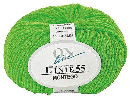 Online Wolle Montego, Linie 55 Neongrün von ONline Garne