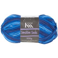 KKK Wolle "Sensitive Socks" - Farbe 58 von Blau