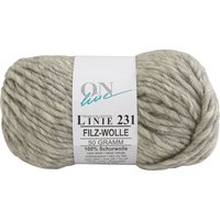 ONline Wolle Filzwolle, Linie 231 - Farbe 0901 von ONline