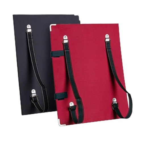 OOJAMQZZ Zeichenbrett, groß, wasserdicht, Zeichentablett, 6 K, Rucksack, Klemmbrett, Skizze, Malblock, Werkzeuge, Kunstbedarf für Künstler (8 K) (Schwarz, Rot, 6K) von OOJAMQZZ