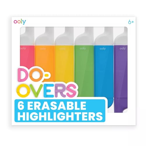 OOLY Do-Overs radierbarer Marker mit zwei Spitzen (6 Farben) von OOLY