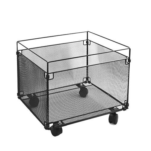OOPDNEGAK Hängeregistraturbox Aus Netzstoff, Aktenordner-Organizer Mit Rädern, Metall-Aufbewahrungskiste Für 40 Akten Im Briefformat, Bürobriefe, Speisekammer, Kleidung Und Bad von OOPDNEGAK