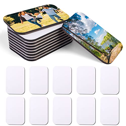 OOTSR 10 Stück Sublimation Blanko Kühlschrank Magnete 7,5X5CM, DIY Dekorative Magnete für Whiteboard, Büro, Küche, Zuhause, Wand Dekoration von OOTSR