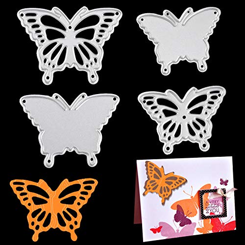 OOTSR Schmetterling Scrapbooking Prägeschablonen Stanzformen，Metall Prägeschablone für Scrapbooking, Fotopapier, Karten, Handwerk Prägen DIY Herstellung Geburtstag Geschenk Cutting Dies von OOTSR