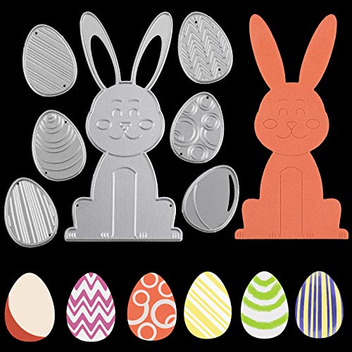 OOTSR Stanzschablone Ostern, Stanzschablone Scrapbooking Prägeschablonen Metall Stanzformen Schablone, Stanzformen für Kartenherstellung Scrapbooking Album Papier DIY Handwerk Cutting Dies von OOTSR