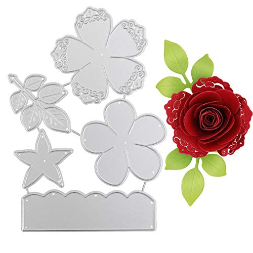 OOTSR Stanzschablonen Blumen, Stanzformen Blüten, Metall Prägeschablonen Stanzformen Schneiden Schablonen Cutting Dies für DIY Scrapbooking Karten Handwer von OOTSR