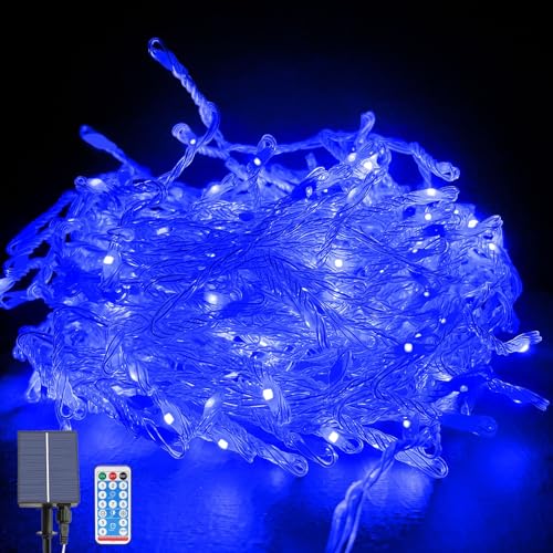 OPAHUTER Solar Lichterkette Aussen, 10m 370LEDs Lichterketten mit Fernbedienung, IP65 Wasserdicht Lichterkette, 8 Modi Solarlichterkette für Garten Balkon Hochzeit Weihnachts Terrassen von OPAHUTER