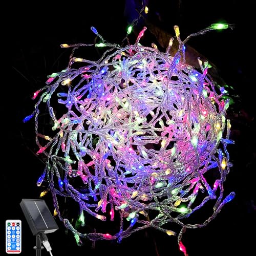 OPAHUTER Solar Lichterkette Aussen, 10m 370LEDs Lichterketten mit Fernbedienung, IP65 Wasserdicht Lichterkette, 8 Modi Solarlichterkette für Garten Balkon Hochzeit Weihnachts Terrassen OPAHUTER Solar Lichterkette Aussen, 10m 370LEDs Lichterketten mit Fernbedienung, IP65 Wasserdicht Lichterkette, 8 Modi Solarlichterkette für Garten Balkon Hochzeit Weihnachts Terrassen von OPAHUTER