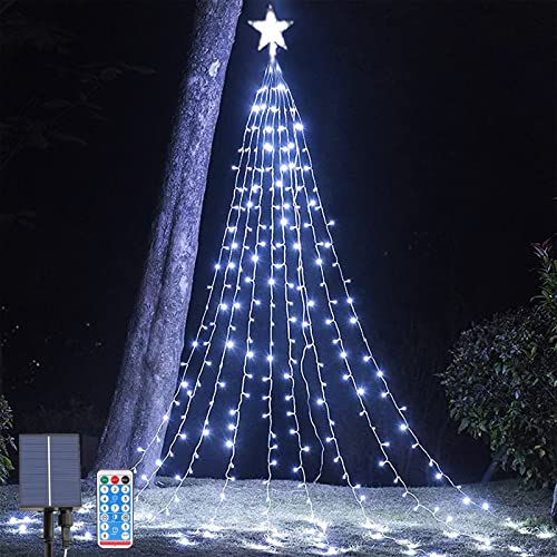 Solar Lichterketten für Außen Wasserdicht, 2M x 9 Stränge 8 Modi LED Lichterkette Weihnachtsbaum Solar, Outdoor Dekorative Solar Lichterketten aus Kupferdraht für Garten, Party, Hochzeitsdekoration von OPAHUTER