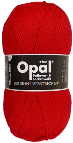 Gamital 150 gr. Opal Uni Farbe 7900 rot, 6-Fach, Brandneu, Sockenwolle, Strumpfwolle Gamital 150 gr. Opal Uni Farbe 7900 rot, 6-Fach, Brandneu, Sockenwolle, Strumpfwolle von OPAL
