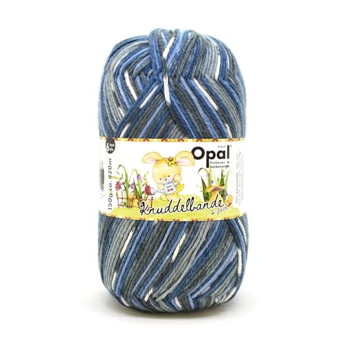 Opal Knuddelbande (420m) 6-fädiges Garn - Wollmischung, zum Stricken warmer Socken mit einzigartigen Farbmustern, 11323, 1 x 150g von OPAL