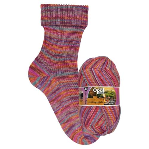 Opal Lieblingsplatz (425m) 4-fädig Garn - Wollmischung, zum Stricken von warmen Socken mit einzigartigen Farbmustern, 11463, 1 x 100g Opal Lieblingsplatz (425m) 4-fädig Garn - Wollmischung, zum Stricken von warmen Socken mit einzigartigen Farbmustern, 11463, 1 x 100g von OPAL