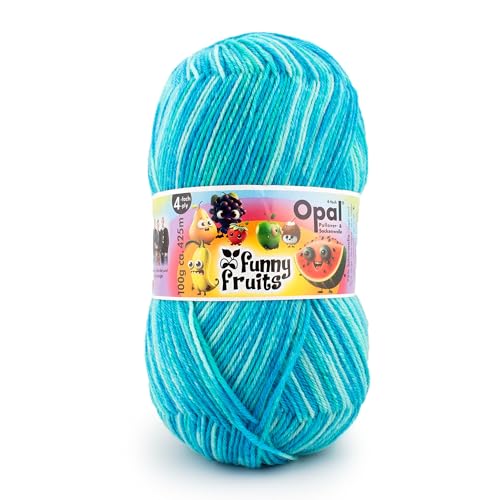 Opal - Opal Funny Fruits 11415 (425m) 4-Lagig Langlebig Socke Garn - 1x100g von OPAL