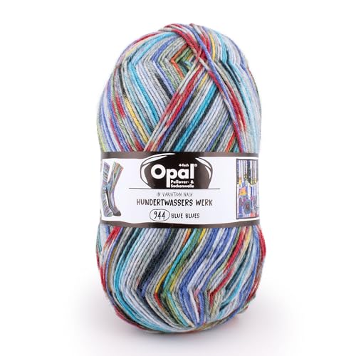 Opal - Opal Nach Hundertwasser Auflage 4050-944 (425m) 4-Lagig Langlebig Socke Garn - 1x100g von OPAL
