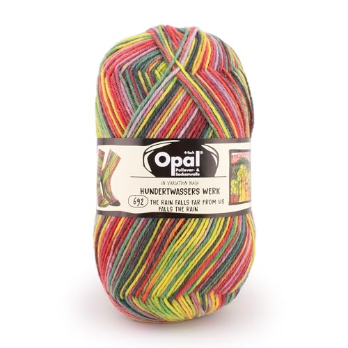 Opal - Opal Nach Hundertwasser Auflage 4056-692 (425m) 4-Lagig Langlebig Socke Garn - 1x100g von OPAL