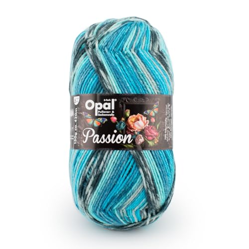 Opal Passion 6-fädige Pullover-u. Sockenwolle,150g/420 m LL |75% Schurwolle/25% Polyamid | Strickwolle (11375 Lebensfreude) von OPAL