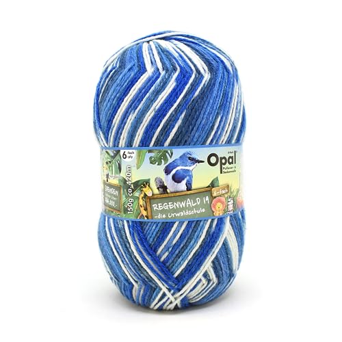 Opal Regenwald 19 (420m) 6-fädiges Garn - Wollmischung, zum Stricken warmer Socken mit einzigartigen Farbmustern, 11343, 1 x 150g von OPAL