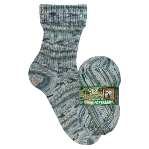 Opal Schafpate 16 Porträääh (425m) 4-fädig Garn - Wollmischung, zum Stricken kuschelig warmer Socken mit einzigartigen Farbmustern, 11457, 1 x 100g von OPAL