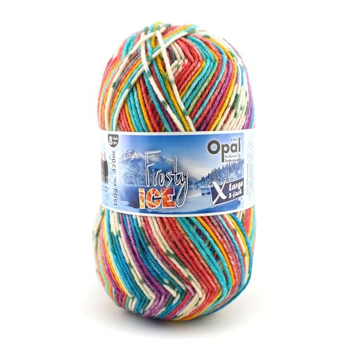 Opal XLarge "Frosty Ice" 8-fach Pullover-/u. Sockenwolle,150g/320m,75% Schurwolle (superwash)/25% Polyamid, (11350 schneebringende Wolken) von OPAL