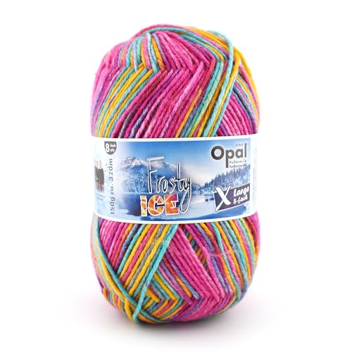 Opal XLarge "Frosty Ice" 8-fach Pullover-/u. Sockenwolle,150g/320m,75% Schurwolle (superwash)/25% Polyamid, (11354 kristallisierter Nebel) von OPAL