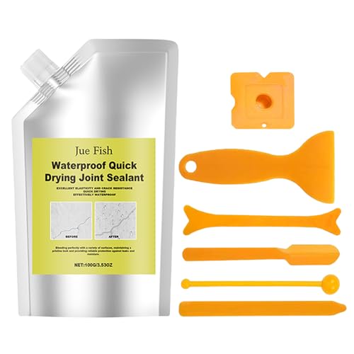Fugenreparatur Anthrazit, 7 Stk Reparaturset für Fugenmörtel, Beton Reparatur Versiegelung, Wasserfeste mit optimaler Haftung, Fliesenfugen Reparatur Set, für Fliesen, Zement, Stein, Boden, Wand von OPEIXSAYKOC