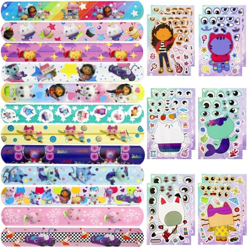 OPEIXSAYKOC Kinder Geburtstag Mitgebsel,12 Slap Armband,12 Sticker DIY Aufkleber Kinder Sticker Set,Partyzubehör Spielzeug Set,Geburtstag Partyzubehör Deko,Party Gefälligkeiten für Kinder OPEIXSAYKOC Kinder Geburtstag Mitgebsel,12 Slap Armband,12 Sticker DIY Aufkleber Kinder Sticker Set,Partyzubehör Spielzeug Set,Geburtstag Partyzubehör Deko,Party Gefälligkeiten für Kinder von OPEIXSAYKOC