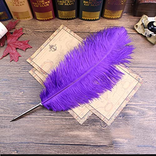 OPENDGO Kreativer Straußenfederfeder-Kugelschreiber, schwarze Tinte, Schreibfeder für Geburtstag, Hochzeit, Geschenk, Büro, Schulbedarf, Signaturstift OPENDGO Kreativer Straußenfederfeder-Kugelschreiber, schwarze Tinte, Schreibfeder für Geburtstag, Hochzeit, Geschenk, Büro, Schulbedarf, Signaturstift von OPENDGO